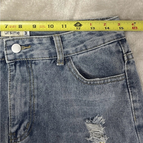 URSIME Embroidered Beaded Jeans Women’s Size Medium (waist 30”) Boho Hi Rise - Picture 8 of 10